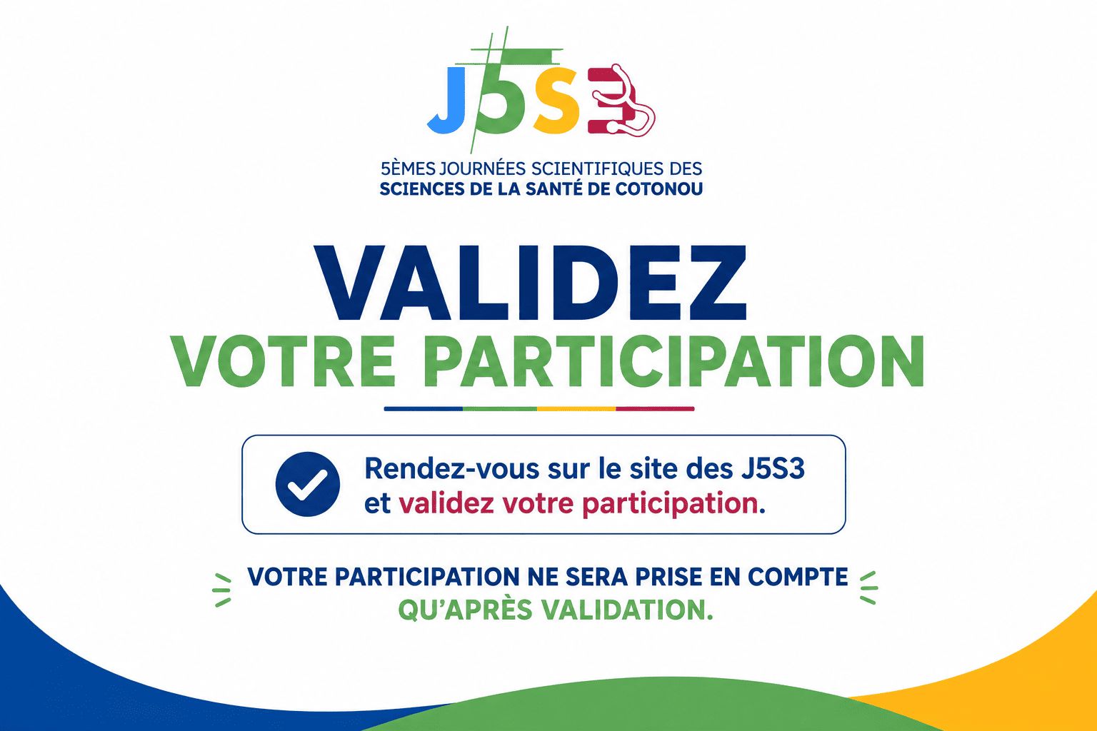 RAPPEL IMPORTANT : Créer un compte ne suffit pas ! Validez votre participation pour débloquer votre badge